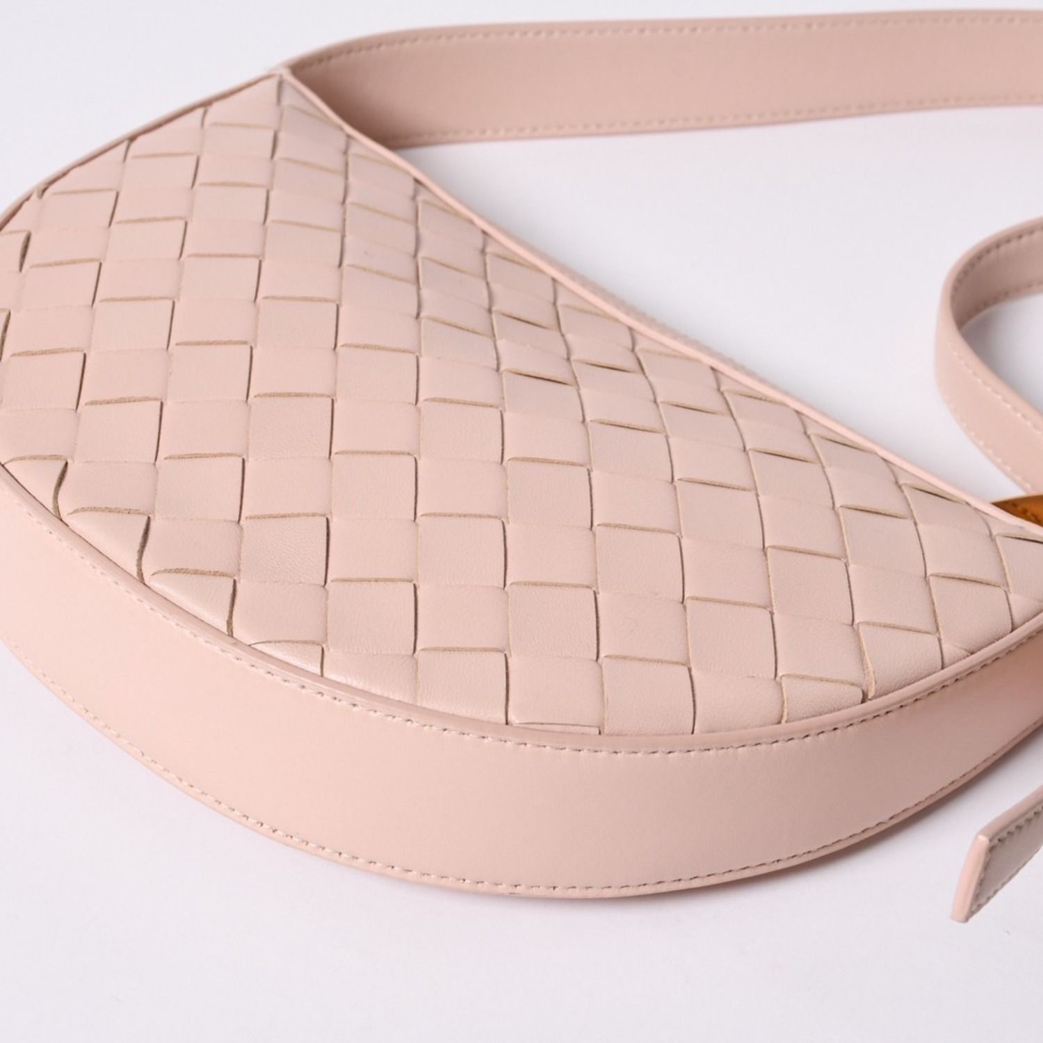 Bottega Veneta Intrecciato Bag Leather Salmon Pink Gold — view 6