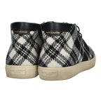 Saint Laurent Paris Wool Check High Cut Sneakers 42 — view 2