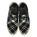 Saint Laurent Paris Wool Check High Cut Sneakers 42 — view 4