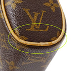 Louis Vuitton Bag Handbag Monogram Canvas Sonatine Brown Handheld Flap Type — view 7