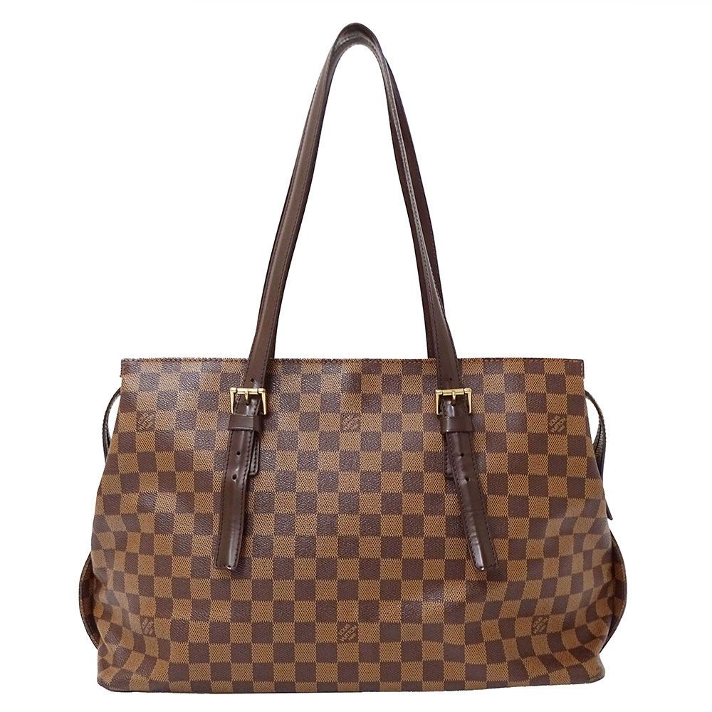 Louis Vuitton Tote Damier Canvas Chelsea Brown Handbag Large Commuting to School — view 2