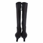 Prada Sports Sport Logo Long Boots Fabric Brown 38.5 — view 4