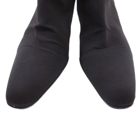 Prada Sports Sport Logo Long Boots Fabric Brown 38.5 — view 5