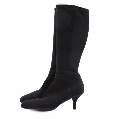 Prada Sports Sport Logo Long Boots Fabric Brown 38.5 — view 3