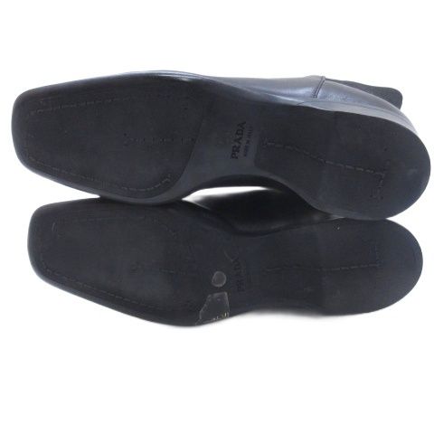 Prada Side Gore Short Boots Black 36.5 — view 5