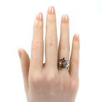 Louis Vuitton 18k Yellow Gold PG WG Bag Monogram Idylle Three Ring Diamond — view 7