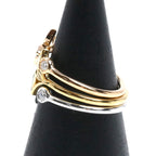 Louis Vuitton 18k Yellow Gold PG WG Bag Monogram Idylle Three Ring Diamond — view 2