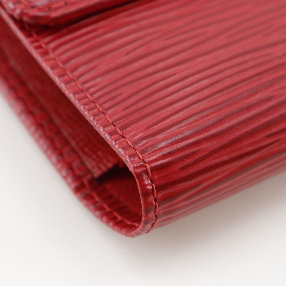 Louis Vuitton Porte Tresor International Trifold Epi Leather Castilian Red — view 4