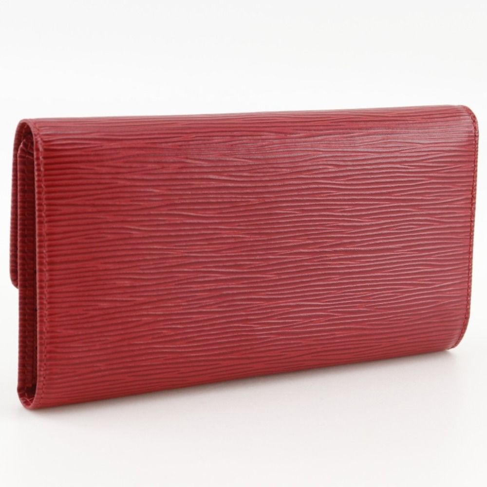 Louis Vuitton Porte Tresor International Trifold Epi Leather Castilian Red — view 3