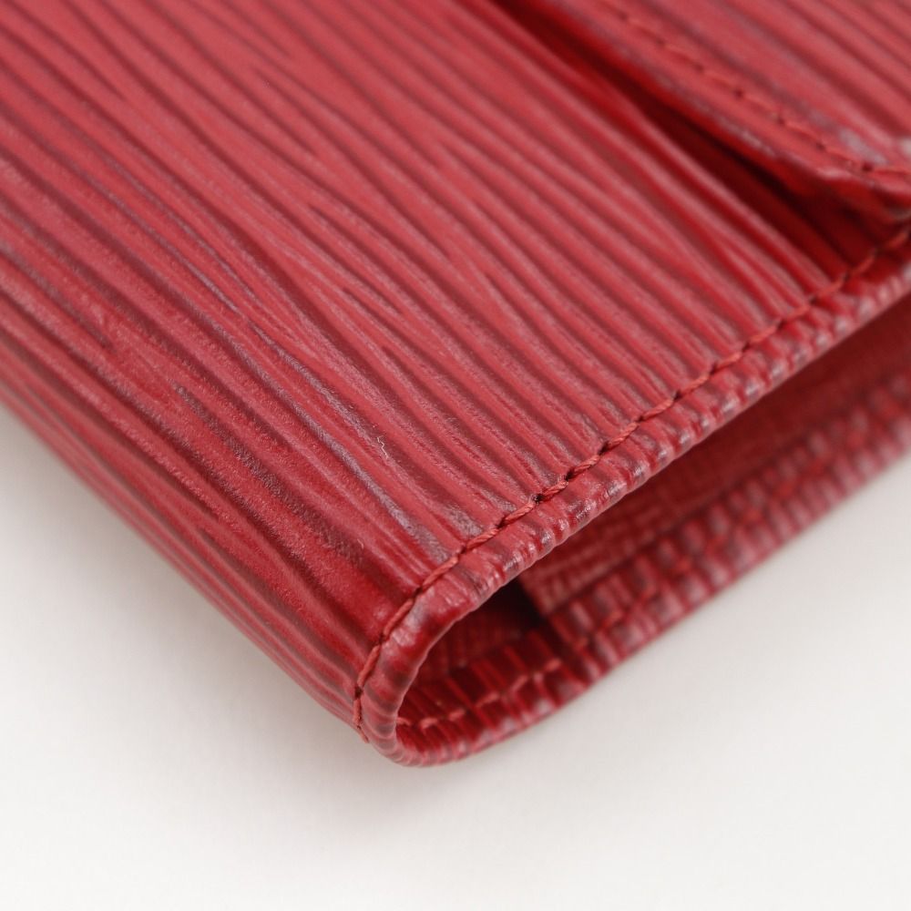 Louis Vuitton Porte Tresor International Trifold Epi Leather Castilian Red — view 5