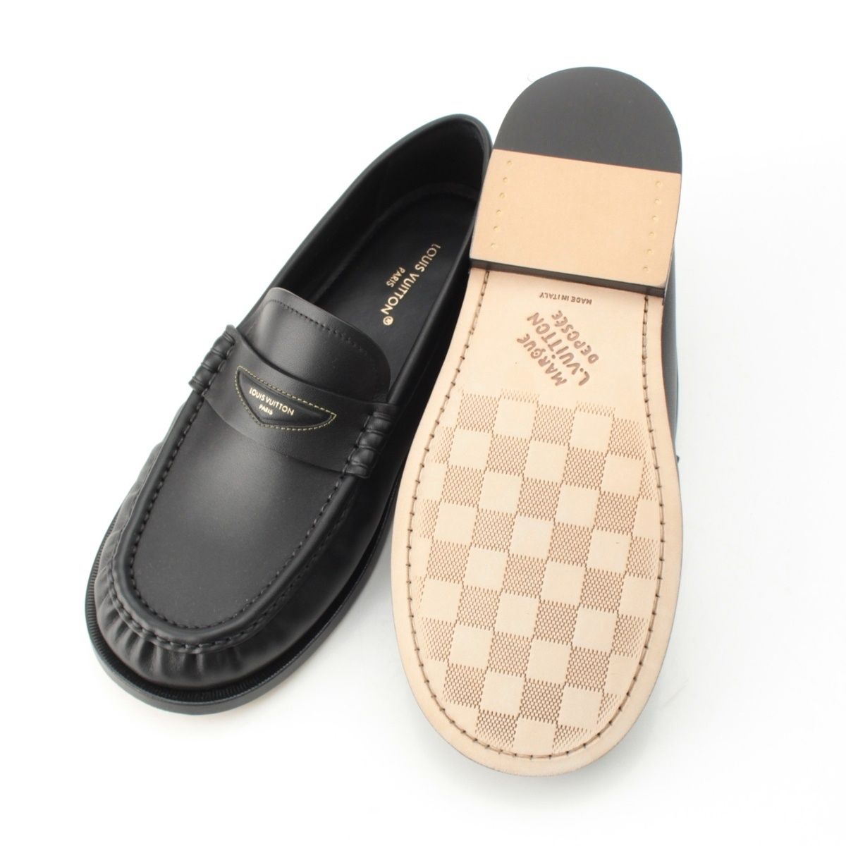 Louis Vuitton LV Jazz Loafers Shoes Black 7 — view 5