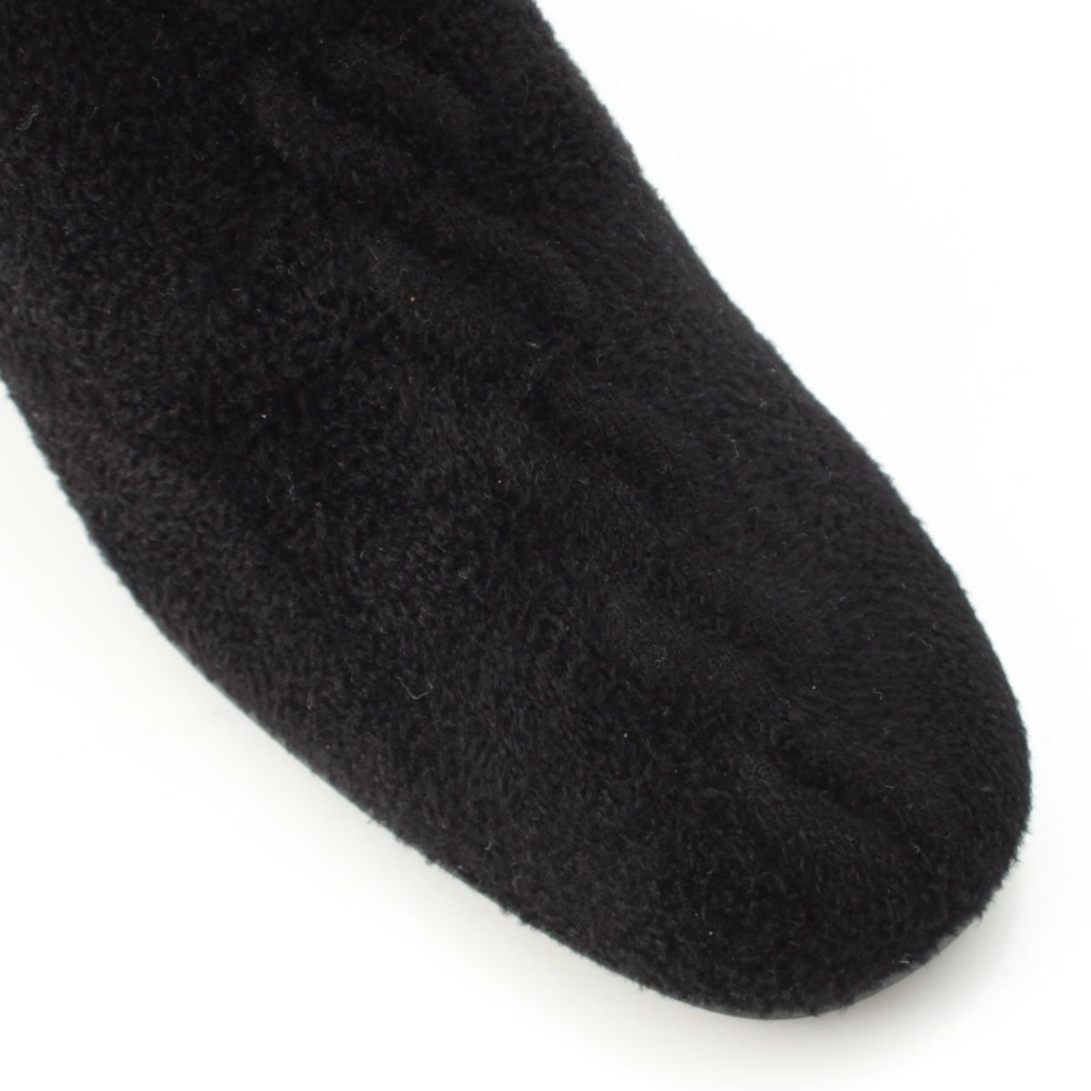 Hermes Voltige Wool Leather Exlibris Knit Boots Black 35 2 — view 6