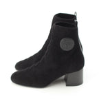 Hermes Voltige Wool Leather Exlibris Knit Boots Black 35 2 — view 3