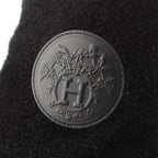 Hermes Voltige Wool Leather Exlibris Knit Boots Black 35 2 — view 9