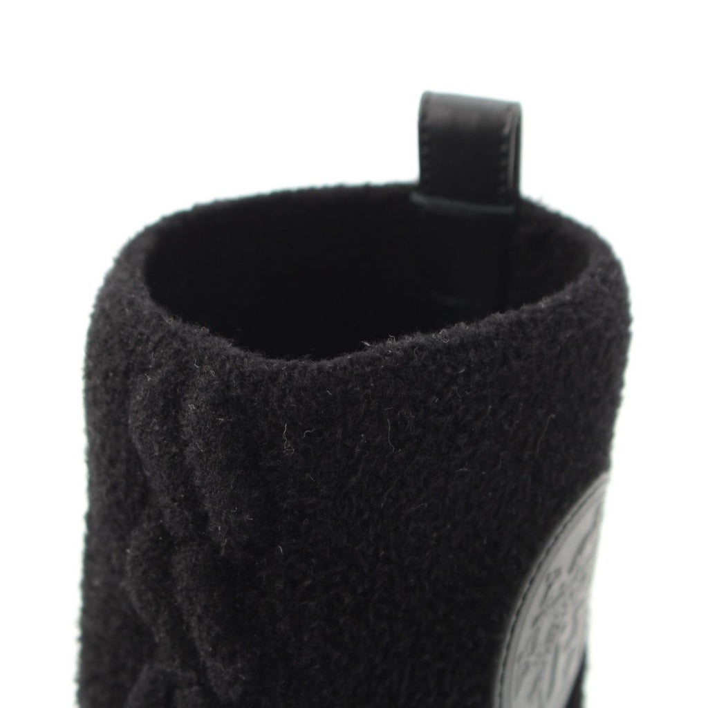 Hermes Voltige Wool Leather Exlibris Knit Boots Black 35 2 — view 8