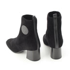 Hermes Voltige Wool Leather Exlibris Knit Boots Black 35 2 — view 4