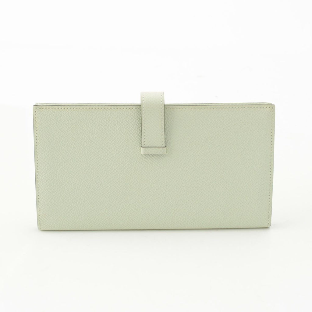 Hermes Bearn Souffle Epsom Wallet Silver Valfiz — view 2