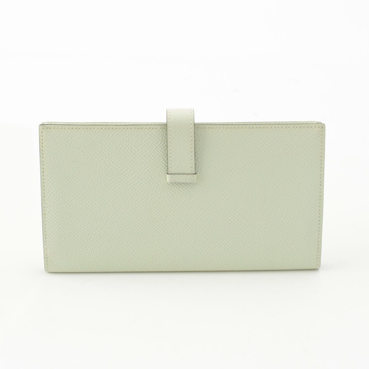 Hermes Bearn Souffle Epsom Wallet Silver Valfiz — view 2