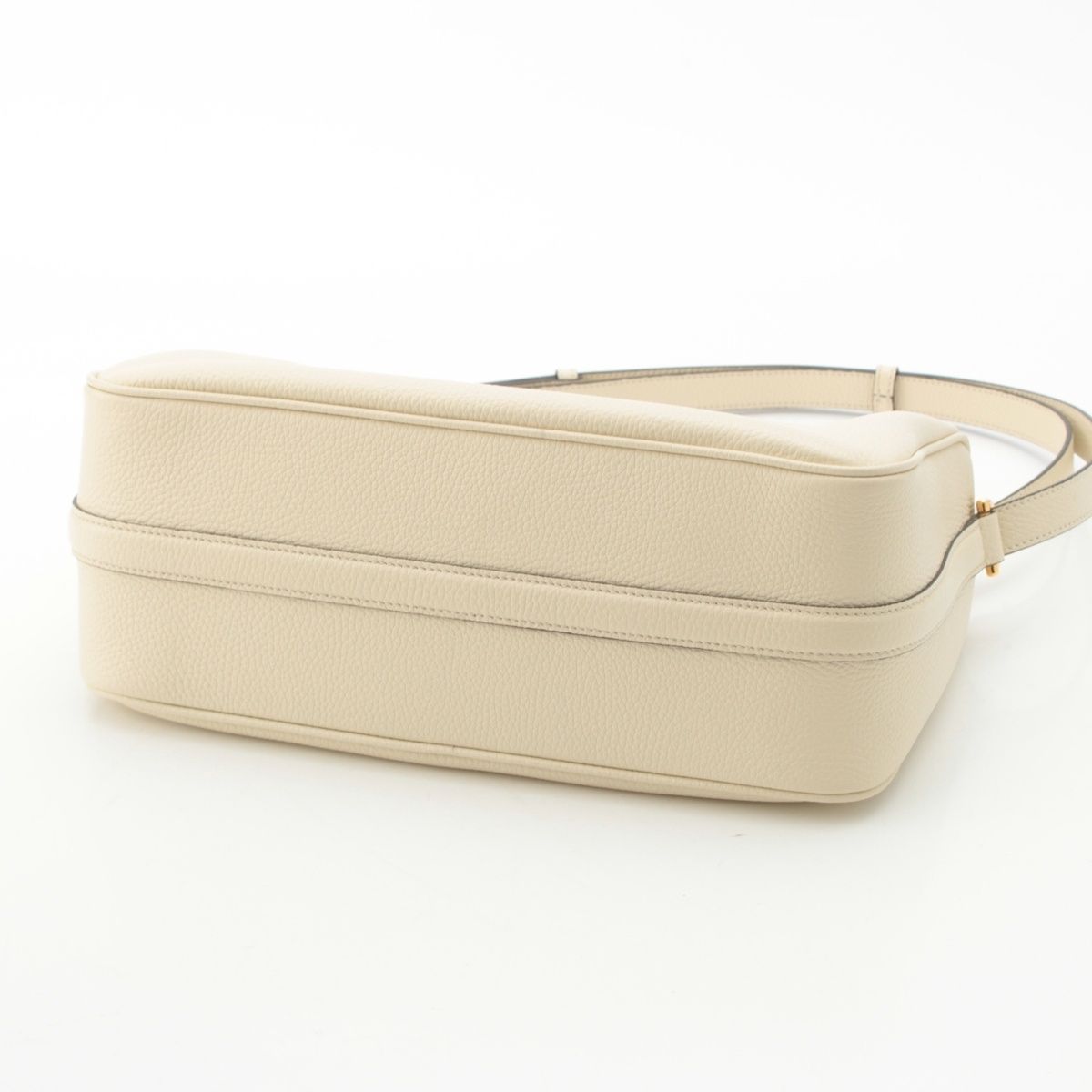 Gucci Horsebit Half Shoulder Bag White — view 5