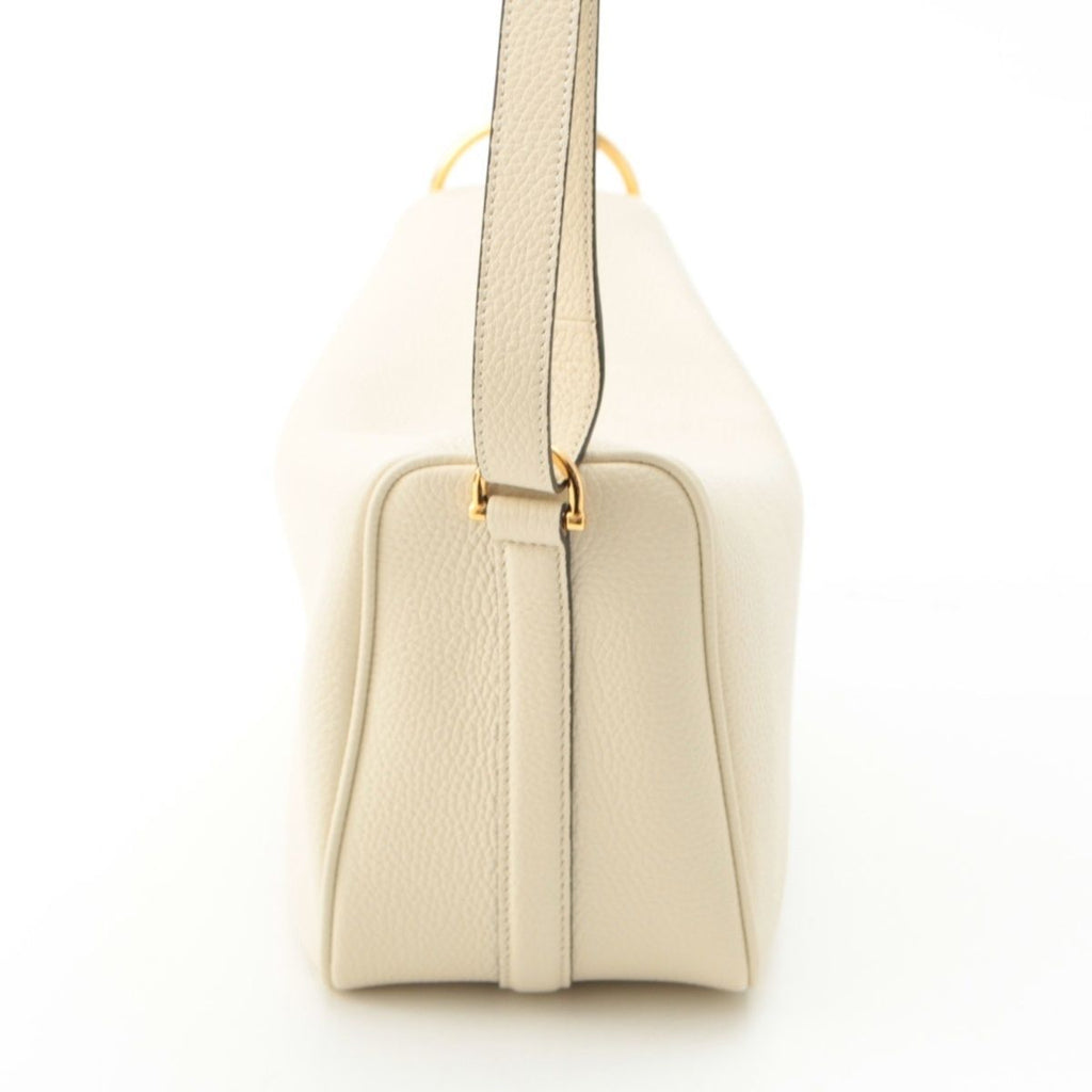 Gucci Horsebit Half Shoulder Bag White — view 3