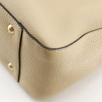 Fendi FF Tote Small 2-Way Shoulder Calf Beige Handbag — view 5