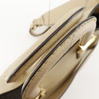 Fendi FF Tote Small 2-Way Shoulder Calf Beige Handbag — view 6