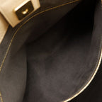 Fendi FF Tote Small 2-Way Shoulder Calf Beige Handbag — view 8