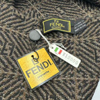 Fendi Scarf Zucca Pattern Wool Brown — view 3