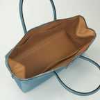 Hermes Paris Bombay 40 Tote Epsom Bluejean Blue Silver Handbag Veau — view 9