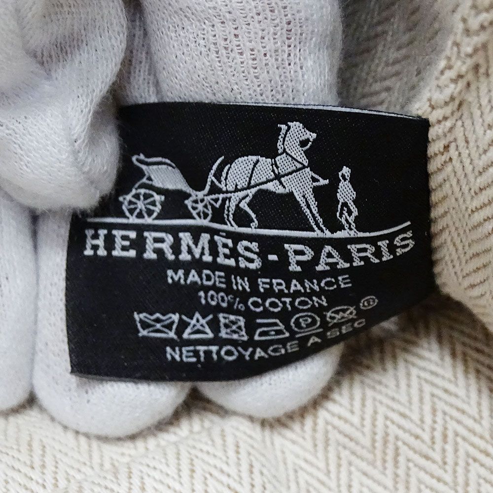 Hermes Handbag Bride-a-Brac GM Canvas Marine Blue 03 Pouch Case Makeup Simple — view 7