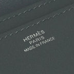 Hermes Knap Card Case Swift Graphite Gray Silver — view 7