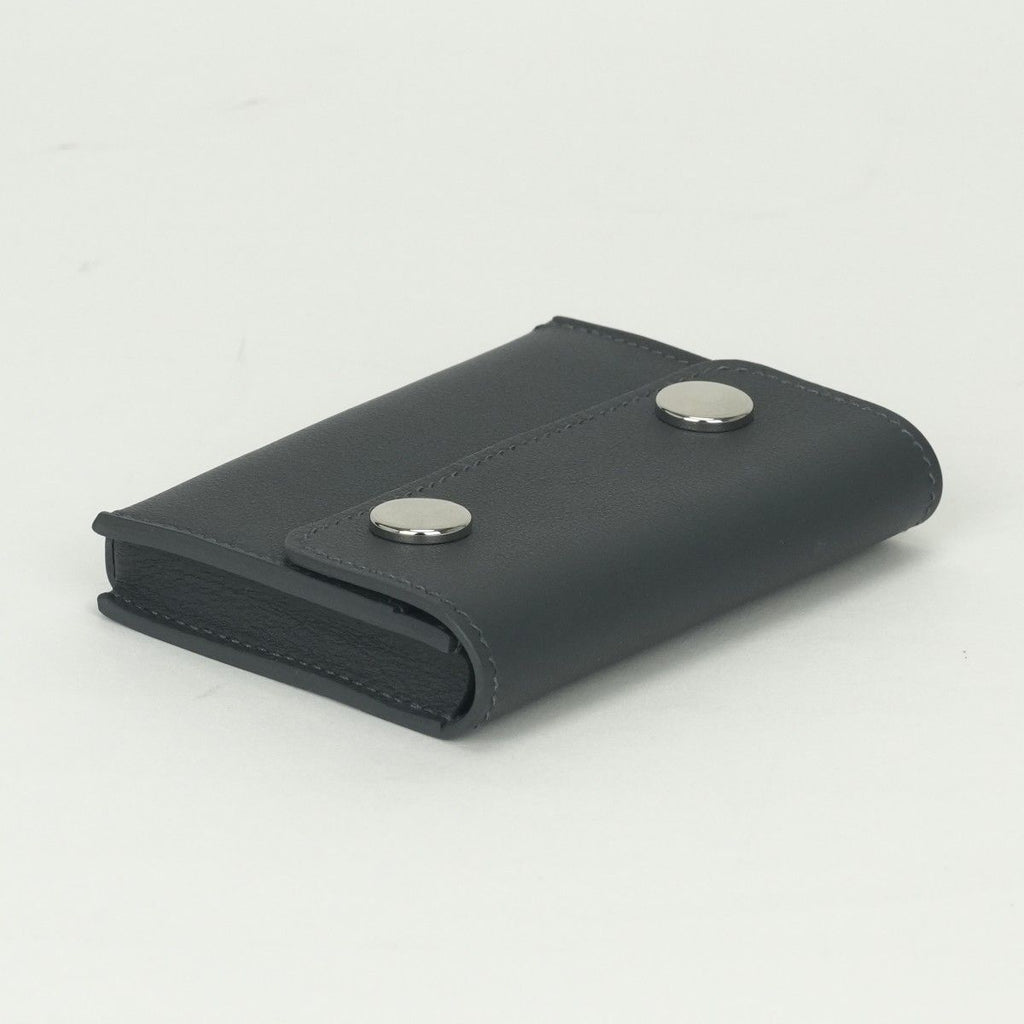 Hermes Knap Card Case Swift Graphite Gray Silver — view 3