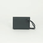 Hermes Knap Card Case Swift Graphite Gray Silver — view 2