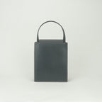 Hermes Lucie MM Tote Boxcalf Chevre Graphite Gray Gold Handbag Misor — view 3