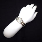 Cartier Watch Tank Francaise SM 11 Point Diamond Index Square Guilloche Silver — view 9