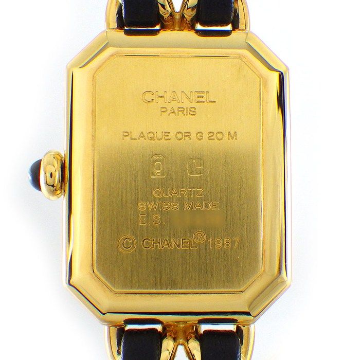 Chanel Watch Premier M Octagonal Black Dial Chain Bracelet Leather Quartz Analog — view 4