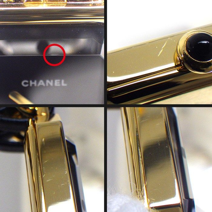 Chanel Watch Premier M Octagonal Black Dial Chain Bracelet Leather Quartz Analog — view 6