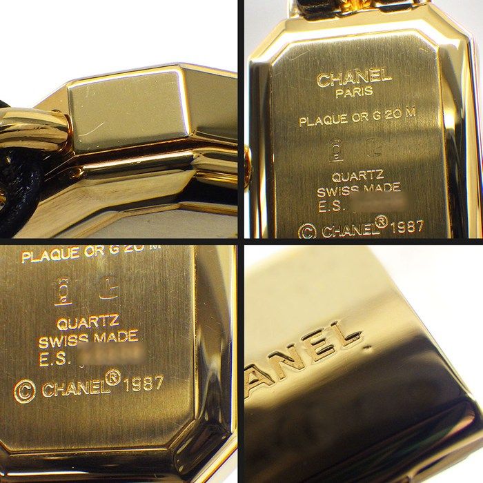 Chanel Watch Premier M Octagonal Black Dial Chain Bracelet Leather Quartz Analog — view 7