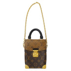 Louis Vuitton 2-Way Shoulder Bag Monogram Reverse Canvas Camera Box Brown — view 5