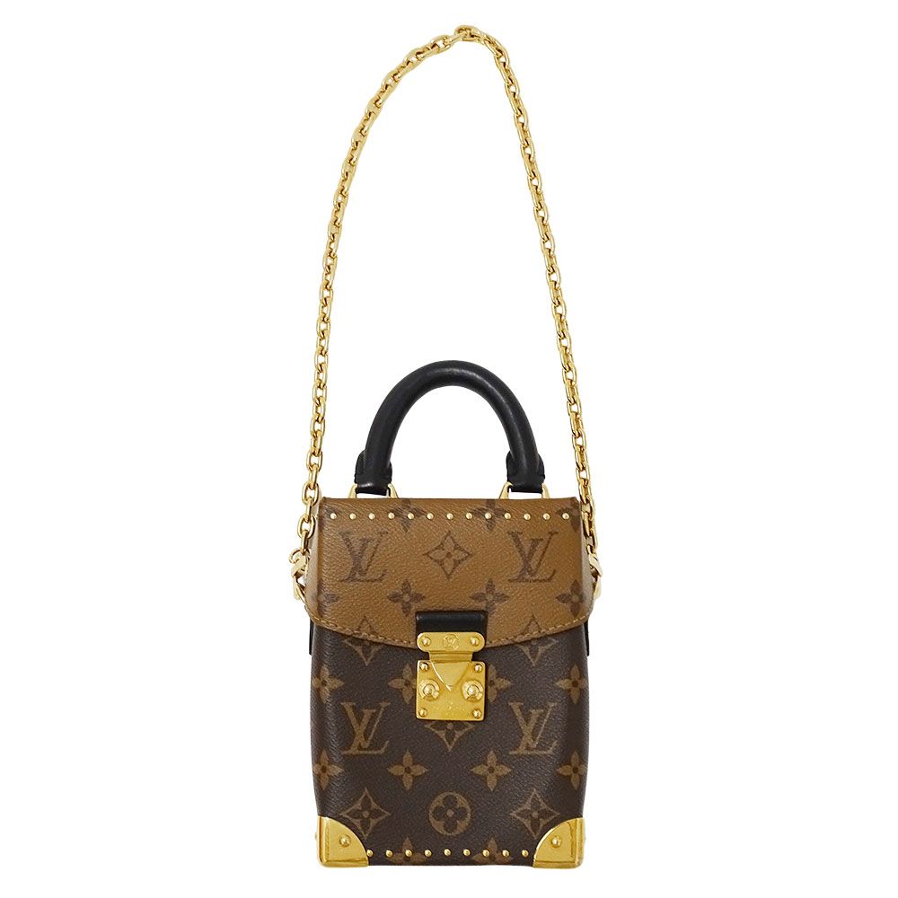 Louis Vuitton 2-Way Shoulder Bag Monogram Reverse Canvas Camera Box Brown — view 5