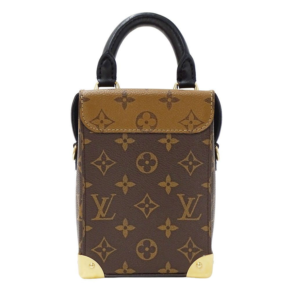 Louis Vuitton 2-Way Shoulder Bag Monogram Reverse Canvas Camera Box Brown — view 2