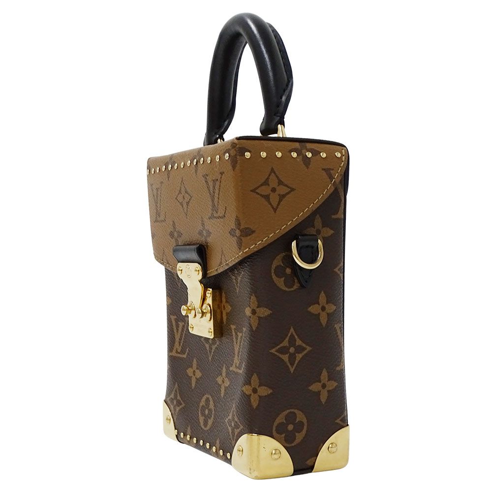 Louis Vuitton 2-Way Shoulder Bag Monogram Reverse Canvas Camera Box Brown — view 4