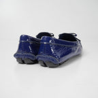 Prada Loafers 37.5 Enamel Ribbon Driving Shoes — view 3