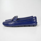 Prada Loafers 37.5 Enamel Ribbon Driving Shoes — view 2