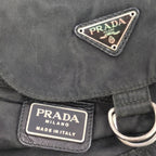 Prada Nylon Vela Backpack Black — view 6