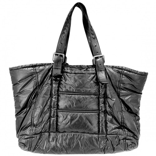 Bottega Veneta Tote Intrecciato Spinner Car Handbag Nylon Leather Black — view 2