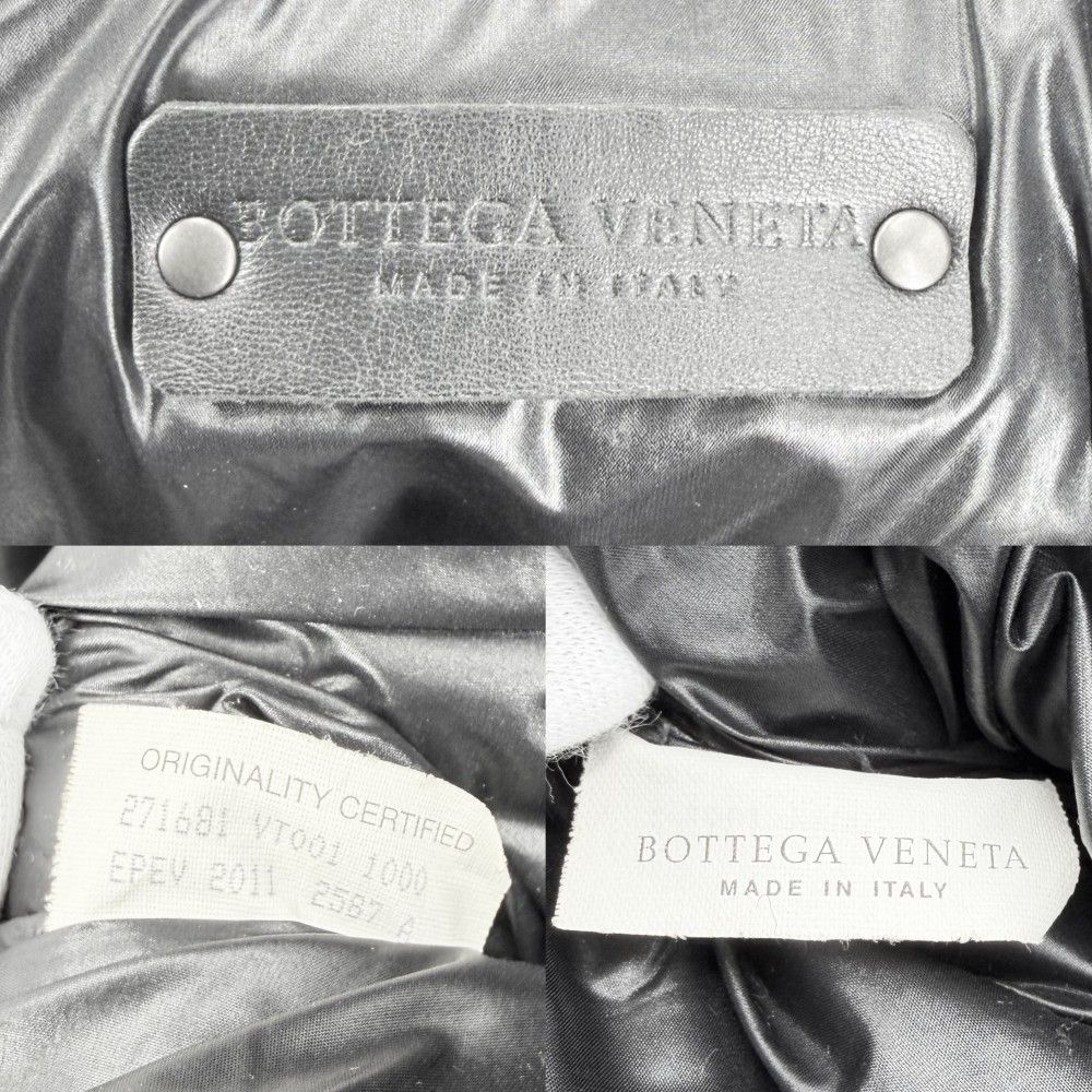 Bottega Veneta Tote Intrecciato Spinner Car Handbag Nylon Leather Black — view 5