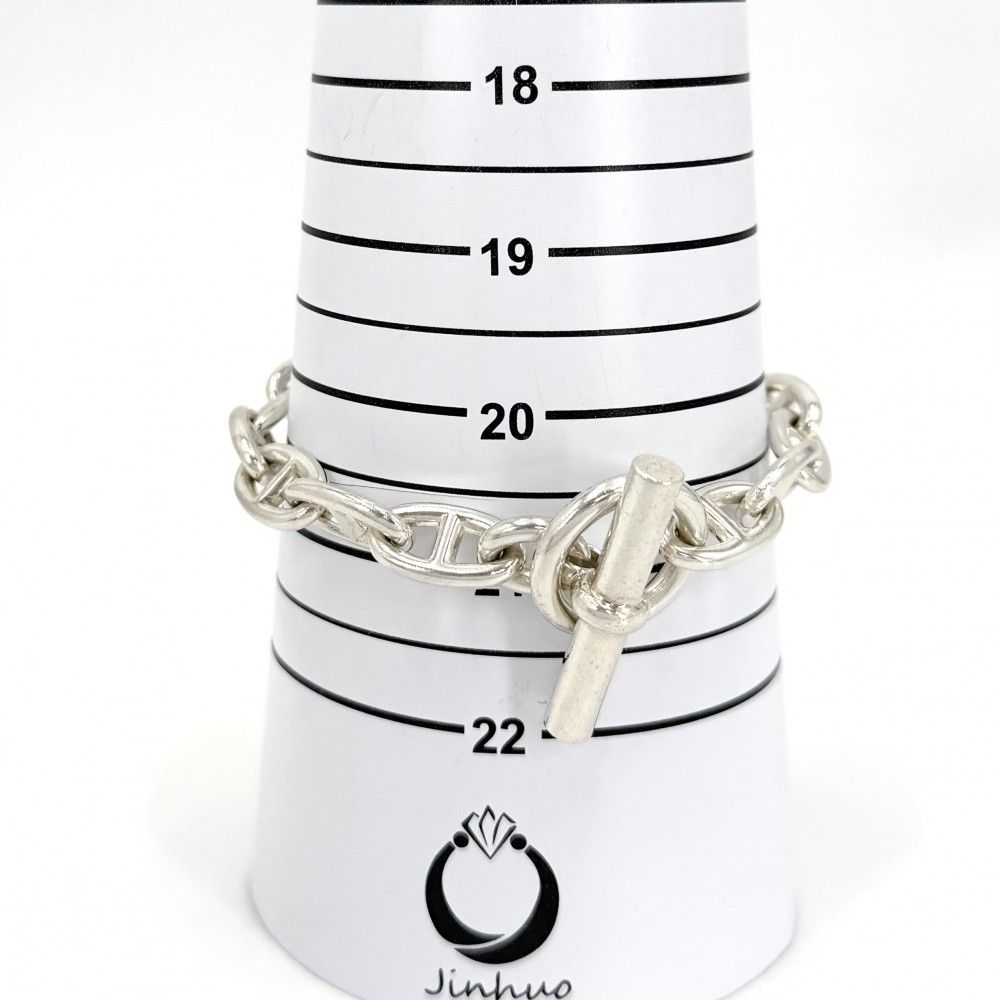 Hermes Bracelet Chaine D'ancre GM 16 Links 925 Sterling Silver — view 4