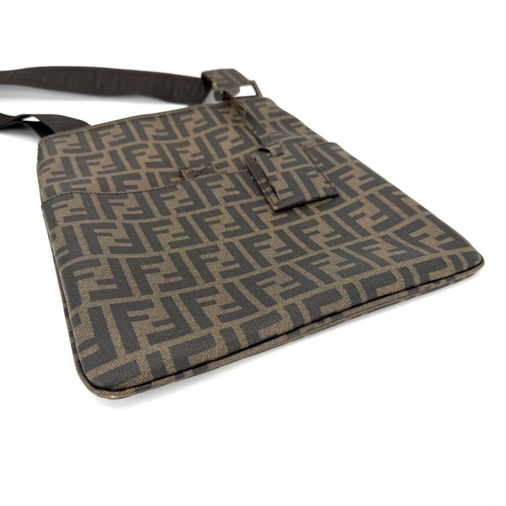 Fendi Shoulder Bag Zucca Bag Mamma Bucket Brown Gold — view 3