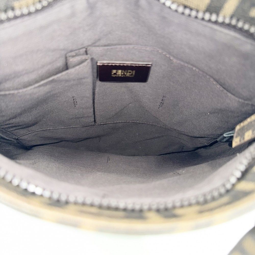 Fendi Shoulder Bag Zucca Bag Mamma Bucket Brown Gold — view 4